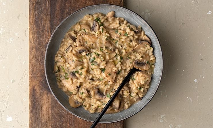 Ριζότο με κοτόπουλο και μανιτάρια - Ιδανική συνταγή για κάτι διαφορετικό