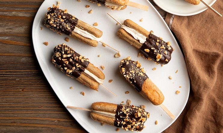 Σπιτικό παγωτό τιραμισού σε ξυλάκι