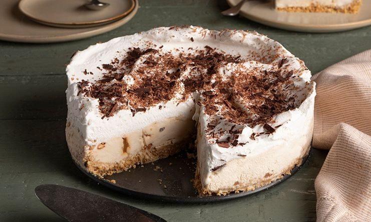 Εύκολη τούρτα παγωτό banoffee - Σε ένα τέταρτο είναι έτοιμη για την κατάψυξη