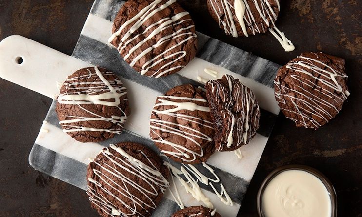 Brownie cookies με έξτρα κομμάτια σοκολάτας