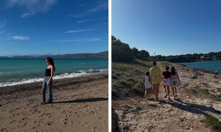 Σταματίνα Τσιμτσιλή: Οικογενειακό Πάσχα στην Αρχαία Κόρινθο - Φώτο με τα παιδιά και τους φίλους της