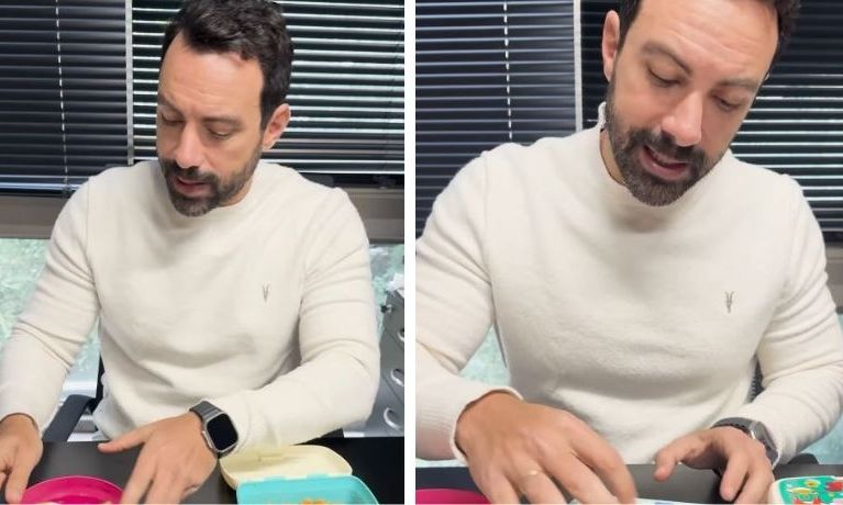 Σάκης Τανιμανίδης: Κάνει unboxing το μεσημεριανό του - Είναι σε ταπεράκια των διδύμων