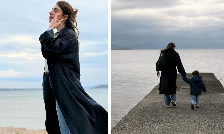 Χρύσα Μιχαλοπούλου: Απόδραση στην Αίγινα με τον γιο της, Κίμωνα (φώτο)