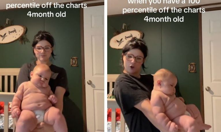 Μωρό 4 μηνών ζυγίζει 10 κιλά και γίνεται viral