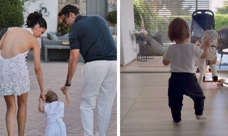 Κωνσταντίνος Αργυρός: Ο ενός έτους γιος του περπάτησε – Δείτε το βίντεο της Αλεξάνδρας Νίκα