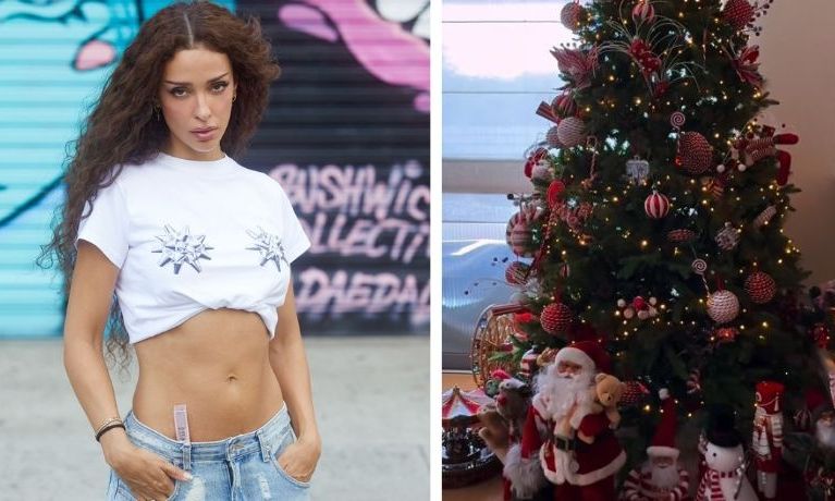 Χριστουγεννιάτικη μαγεία στο σπίτι της Ελένης Φουρέιρα: Το δέντρο που έκλεψε τις εντυπώσεις