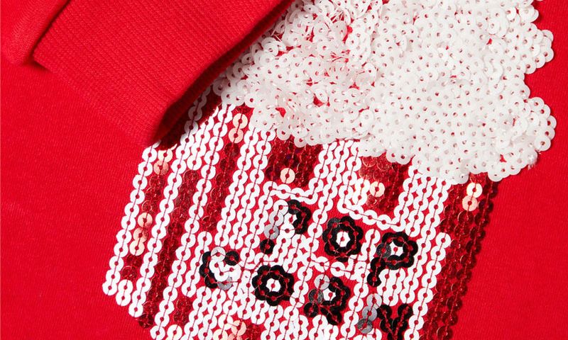 Μοντέρνο φούτερ για κορίτσια με πούλιες που αλλάζουν χρώμα