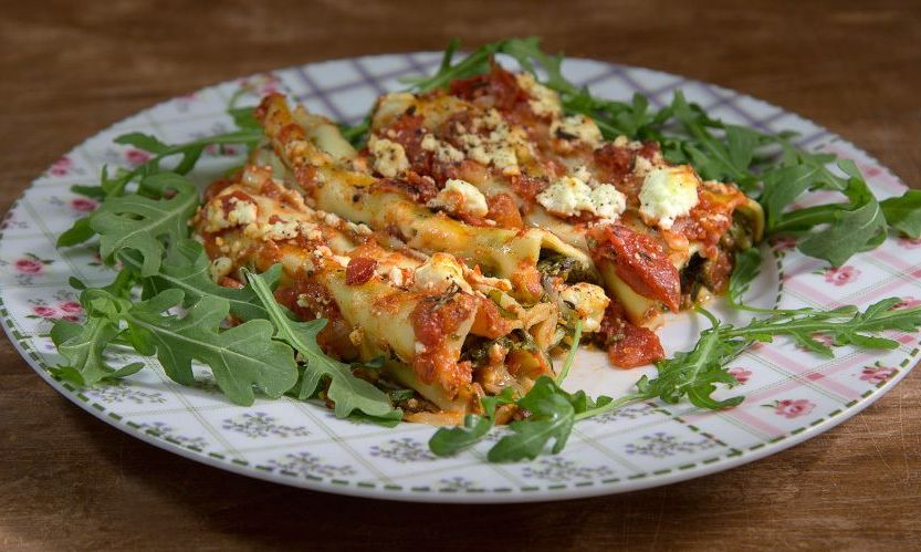 Eύκολα κανελόνια με σπανάκι - Χωρίς μπεσαμέλ και κιμά