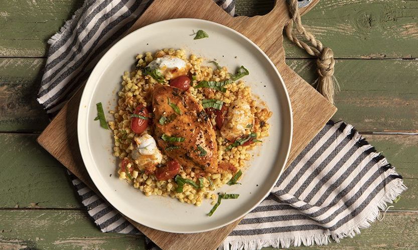 Κοτόπουλο Caprese από τον Άκη Πετρετζίκη