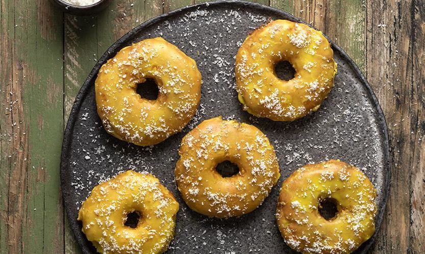 Λουκουμάδες ανανά χωρίς λακτόζη