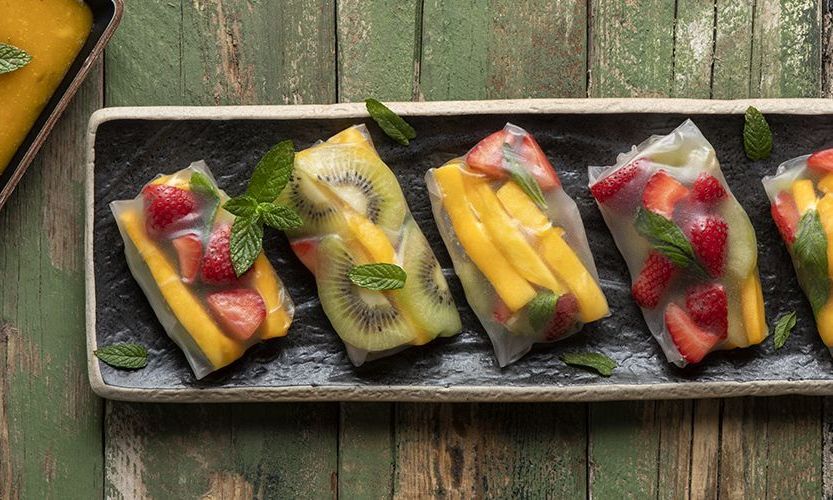 Rice paper rolls με φρούτα - Ένα vegan σνακ για όλη την οικογένεια