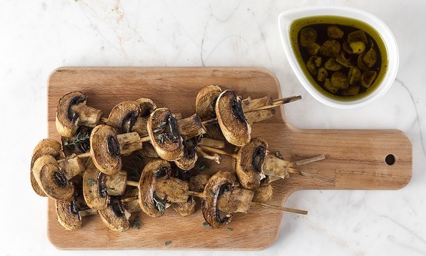 Συνταγή για σουβλάκι μανιταριών - Θρεπτικό και νοστιμότατο