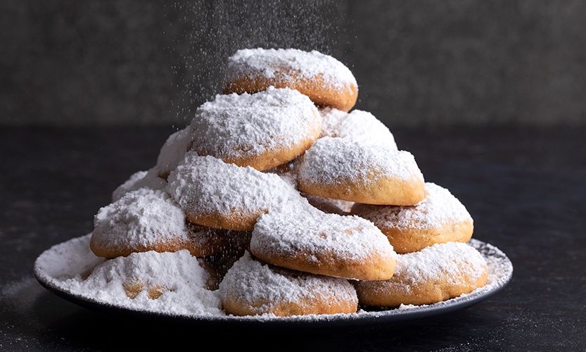 Γρήγοροι κουραμπιέδες χωρίς μίξερ