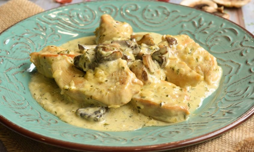 Κοτόπουλο αλά κρεμ