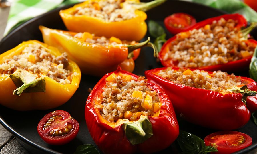 Συνταγή: Γεμιστές πιπεριές με πλιγούρι
