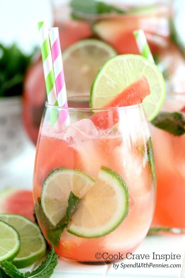 Watermelon Mojitos