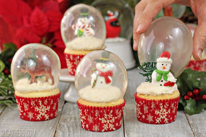 snowglobe cupcakes 7