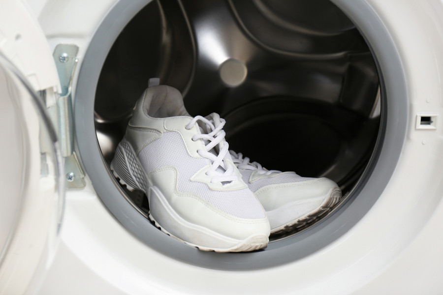 Clean Sports Shoes In Washing Machine Drum