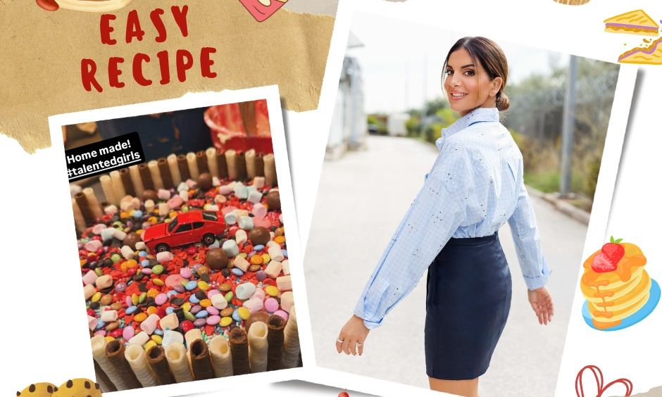 Πολύχρωμη και γιορτινή: H τούρτα που έφτιαξαν οι κόρες της Σταματίνας Τσιμτσιλή